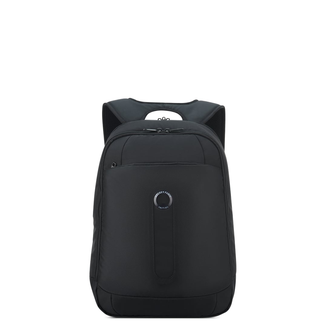 Sac à dos ordinateur 15,6&nbsp;pouces Initial noir, vue de face