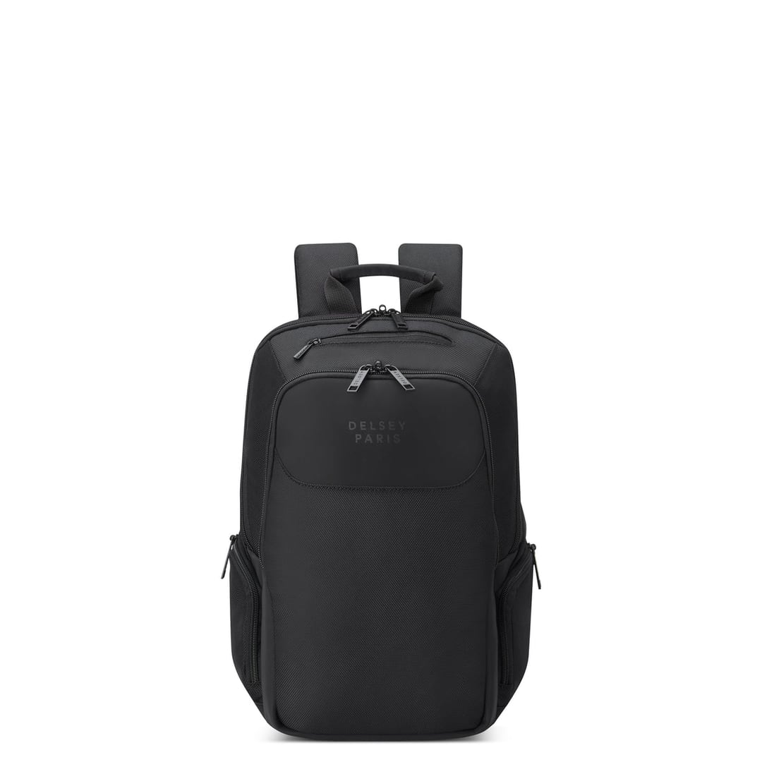 Sac à dos 2 compartiments 15 L Parvis Plus noir, vue de face