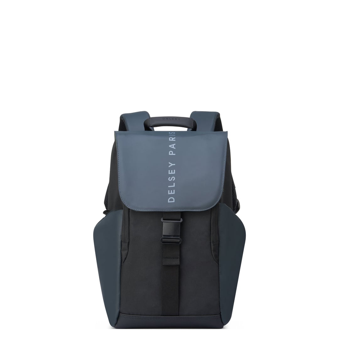 Sac à dos Securflap 20 L noir et gris ardoise, vue de face