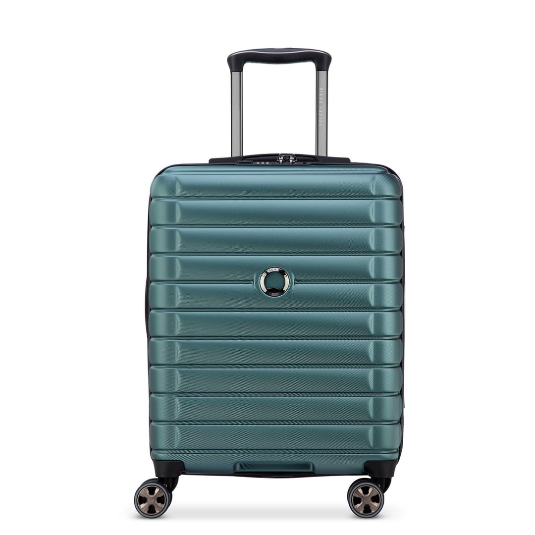 Valise cabine Shadow 5.0 Slim verte, vue de face